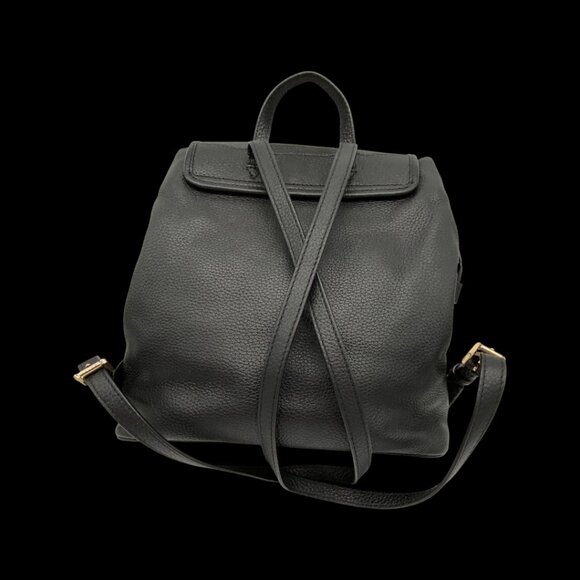 Michael Kors Bedford Black Drawstring Backpack with Gold Hardware - Picture 4 of 9